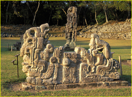 13 Copan - Altar G and Stela F