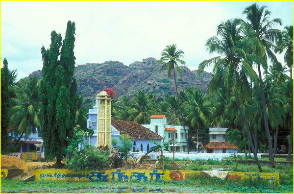 12 Village with church near Kanyakumari