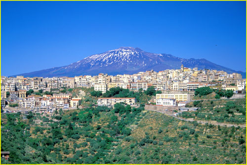 73 Hilltop town of Centuripe and Etna, Sicily