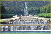 27 Gardens of Palazzo Reale with artificial waterfall, Caserta near Napoli