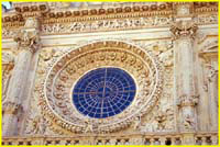 48 Rose window in Santa Croce church, Lecce, Puglia