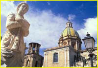 75 Piazza Pretoria with Fontana Pretoria and Santa Caterina church, Palermo, Sicily