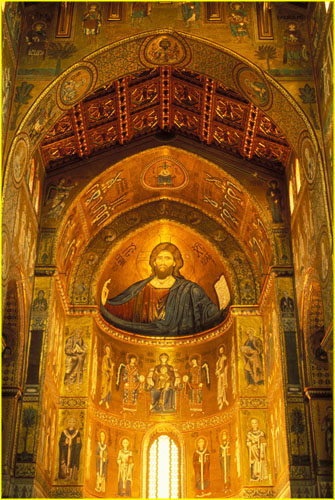 69a Christ Pantocrator, Duomo at Monreale, Sicily 