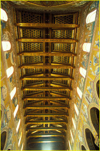70 Ceiling of Monreale Duomo, Sicily